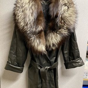 Italian Fur Leather Jacket
